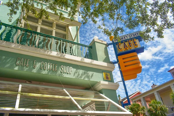Orlando Florida January 2019 Top View Vintage Market Street Cafe — Stock Photo, Image
