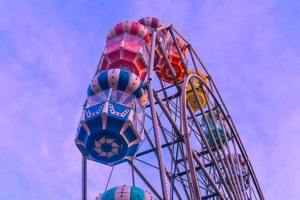 Orlando Florida December 2018 Colorful Ferris Wheel Kissimmee Old Town — Stock Photo, Image