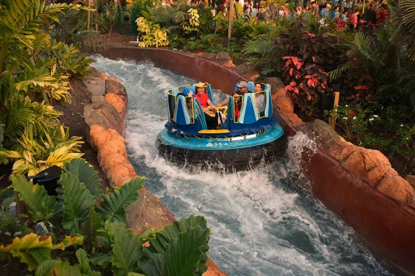 Orlando Florida Novembro 2018 Pessoas Desfrutando Passeio Infinity Falls Seaworld — Fotografia de Stock