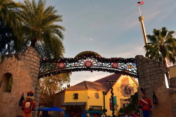 Orlando Florida November 2018 Von Oben Gesehen Weihnachtsmarktgelände Und Nussknacker — Stockfoto