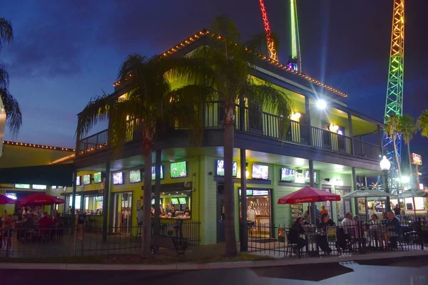 Orlando Florydzie Listopada 2018 Zielony Vintage Sport Bar Kolorowych Atrakcji — Zdjęcie stockowe