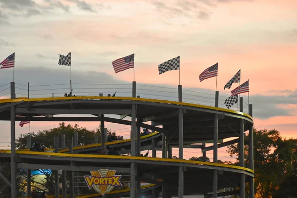 Orlando Florida Noviembre 2018 Pista Con Karts Doble Asiento Sobre — Foto de Stock