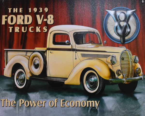 Orlando Florida November 2018 Illustration Med Lastbil Ford Modell 1939 — Stockfoto