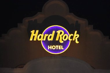 Orlando, Florida. 17 Ekim 2018 Hard Rock Hotel oturum geceleri Universal Studios alanında.