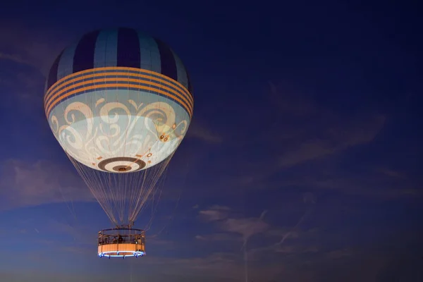 Orlando Florida Október 2018 Colorfur Air Ballon Gyönyörű Naplemente Bíbor — Stock Fotó