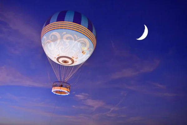 Orlando Floride Octobre 2018 Ballon Air Demi Lune Coucher Soleil — Photo