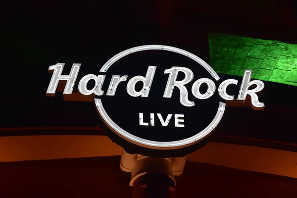 Orlando Floridě Října 2018 Hard Rock Live Sign Citywalk Universal — Stock fotografie