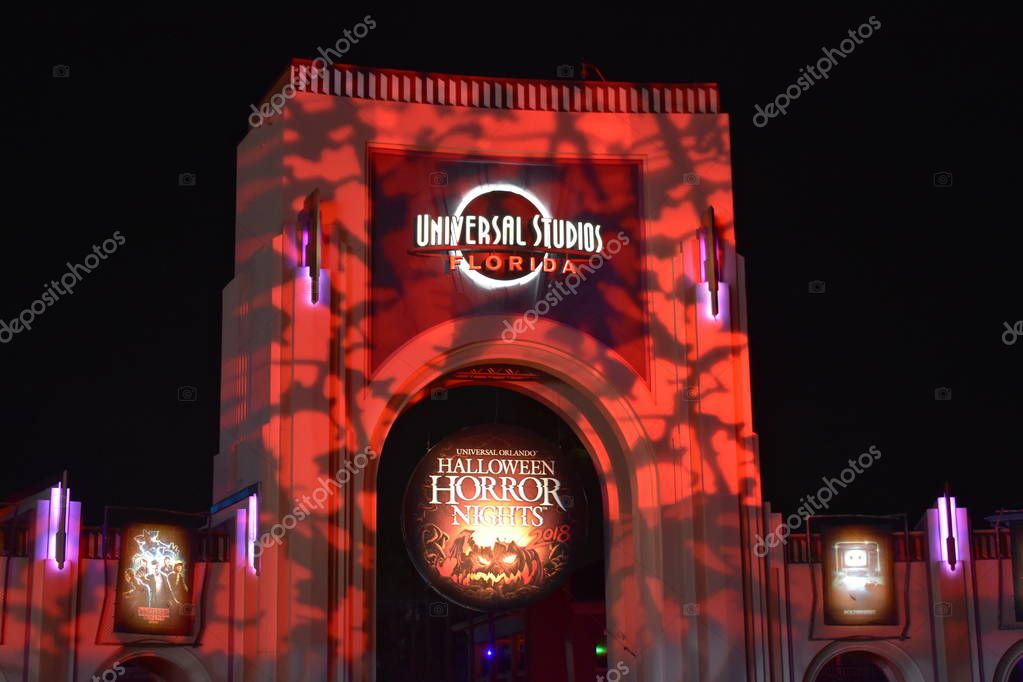 Orlando, Florida. October 17, 2018. Universal Studios Horror Nights in Halloween Season..
