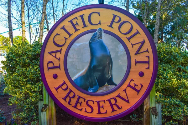 Orlando Florida Fevereiro 2019 Pacific Pointe Preserve Parque Temático Seaworld — Fotografia de Stock