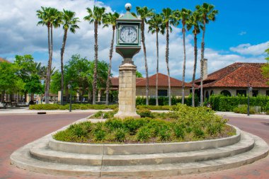St Augustine, Florida. 31 Mart 2019. Bilgi Merkezi Florida's Historic sahilinde eski şehirde yakın Vintage seyretmek 