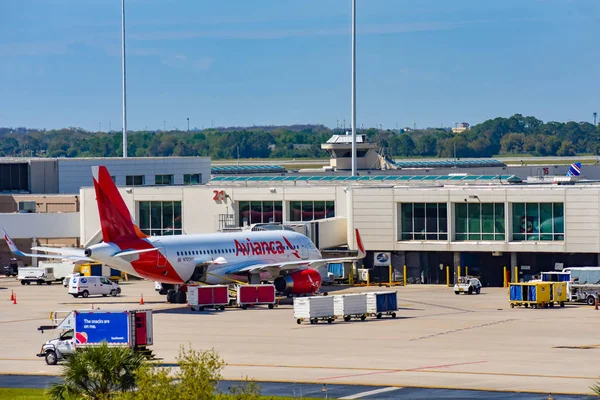 Orlando Floride Mars 2019 Vue Avion Depuis Avianca Airlines Porte — Photo