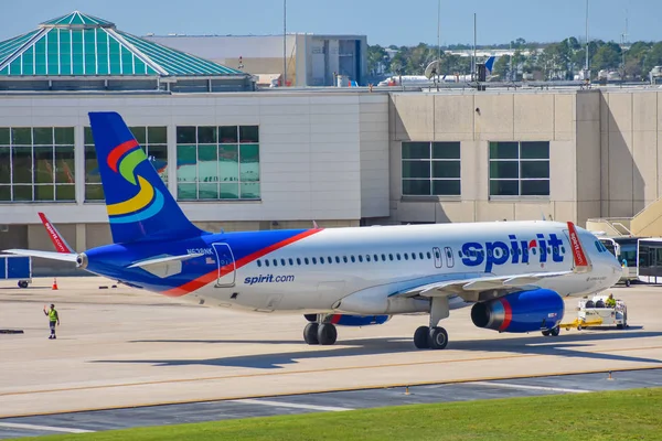 Orlando Floride Mars 2019 Vue Avion Depuis Spirit Airlines Porte — Photo
