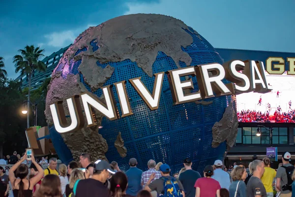 Orlando Florida Abril 2019 Esfera Universal Studios Citywalk Área Universal — Fotografia de Stock