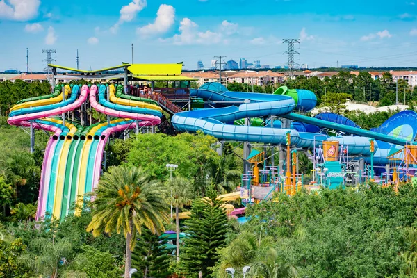 Orlando Florida Nisan 2019 Aquatica Parkı Güzel Sahne Tamauta Racer — Stok fotoğraf