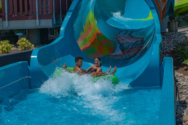 Orlando Florida May 2019 People Having Fun Karakare Curl Aquatica — Stock Photo, Image