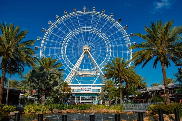 Orlando, Florida. 16 Mayıs 2019. Orlando Eye sürüş deneyimi. Icon Park Orlando'daki Tekerlek, International Drive bölgesinde 400 fit yüksekliğinde dev bir gözlem çarkıdır (2)