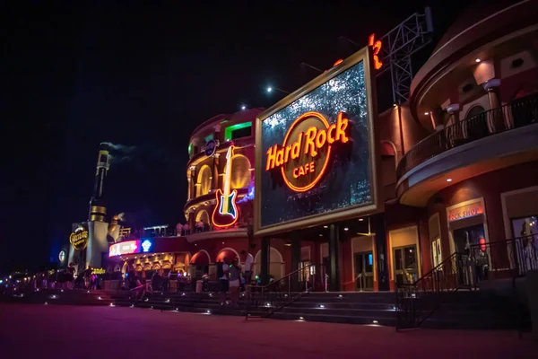 Orlando Florida May 2019 Hard Rock Cafe Signs Colorful Guitar — Stock Photo, Image