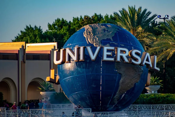 Orlando Florydzie Maja 2019 Universal Studios World Sphere Citywalk Palmy — Zdjęcie stockowe