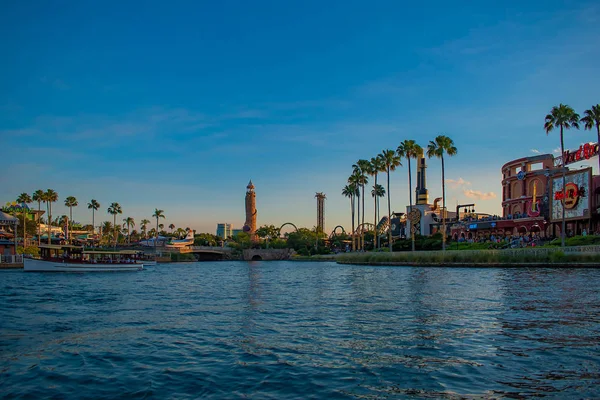 Orlando Florida Mayo 2019 Vista Panorámica Verano Atardecer Del Muelle — Foto de Stock