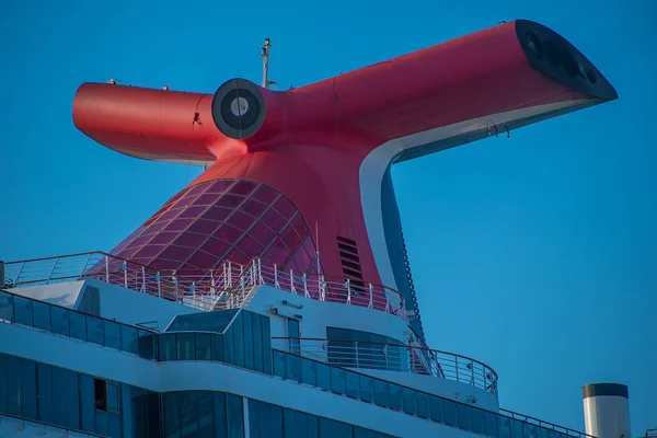 Tampa Bay Florida Abril 2019 Vista Superior Del Crucero Carnival — Foto de Stock