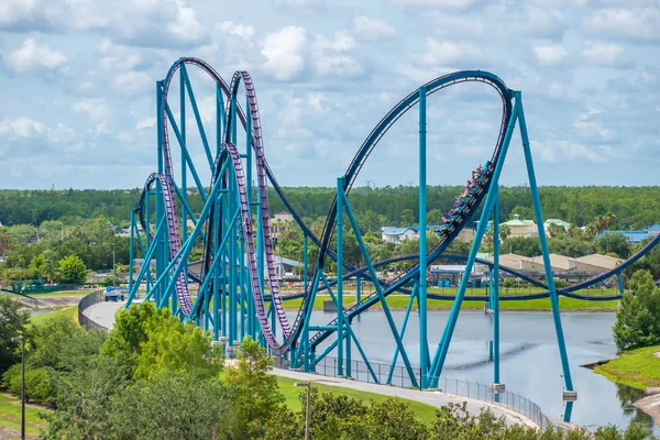 Orlando Florida Junio 2019 Vista Panorámica Gente Disfrutando Paseo Increíble — Foto de Stock