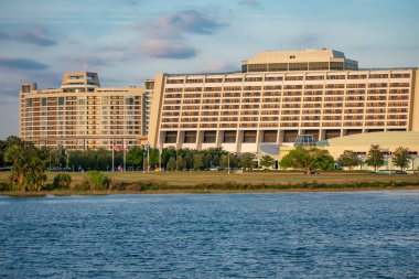Orlando, Florida. 03 Haziran. 2019. Walt Disney World alanında Contemporary Resort panoramik görünümü 5