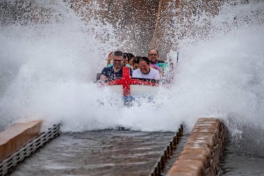 Orlando, Florida. 23 Haziran 2019. Seaworld 8 atlantis cazibe Journey Muhteşem Splashing