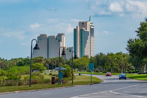 Orlando Florida July 2019 Panoramic View Hyatt Regency Hotel Universal — Stock Photo, Image