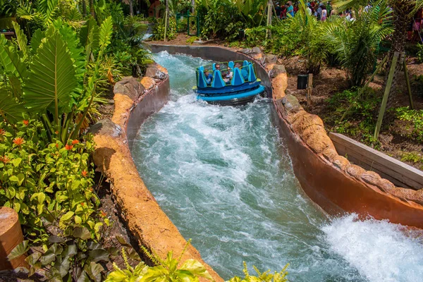 Orlando Florida Julho 2019 Pessoas Desfrutando Atração Água Infinity Falls — Fotografia de Stock