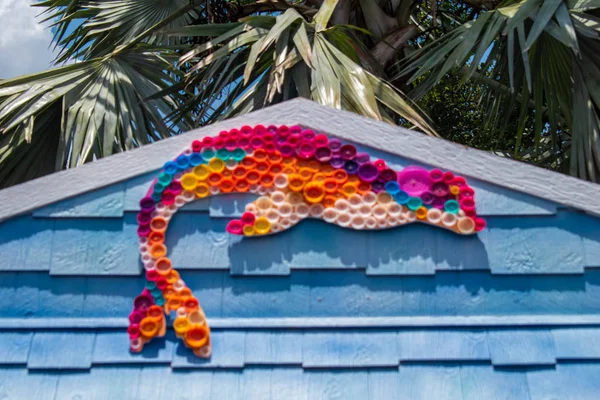 Orlando Florida July 2019 Colorful Sea Lion Figure Seaworld — Stock Photo, Image