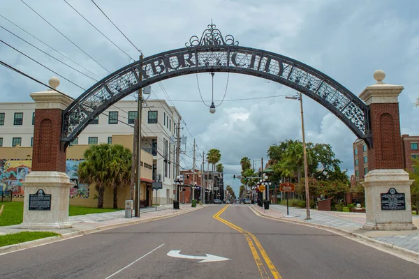 Tampa Bay Florida July 2019 Ybor City Arch 7Th Aveneu — Stock Photo, Image