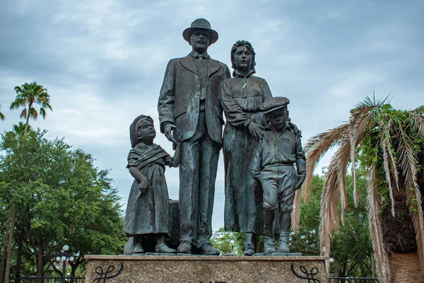 Tampa Körfezi Florida Temmuz 2019 Ybor City Centennial Park Göçmen — Stok fotoğraf