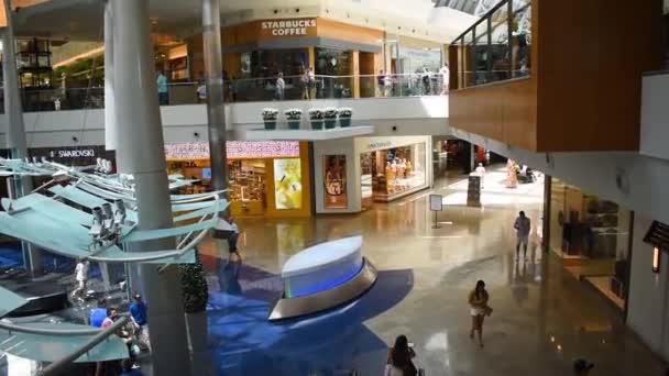 奥兰多 佛罗里达州2019年7月6日 从自动扶梯的视频 下降在Millenia购物中心 — 图库视频影像