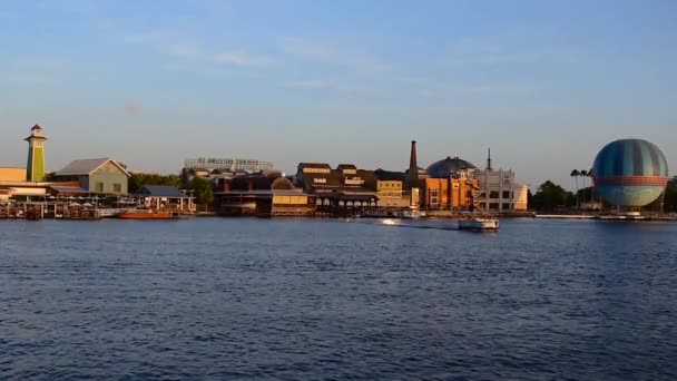 Orlando Florida Julio 2019 Vista Panorámica Disney Springs Globos Aerostáticos — Vídeo de stock