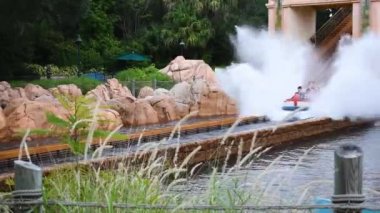 Orlando, Florida. 22 Temmuz 2019. Seaworld 4'te Atlantis'e Yolculuk'ta Muhteşem Su Sıçratma.