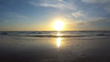 Daytona Plajı, Florida. 12 Temmuz 2019. Main Street Pier alan 1 plajda güzel gündoğumu
