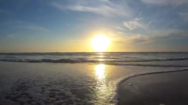 Daytona Beach Florida Juli 2019 Vacker Soluppgång Stranden Vid Main — Stockvideo