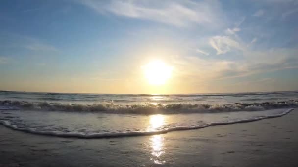 Daytona Beach Floride Juillet 2019 Beau Lever Soleil Sur Plage — Video