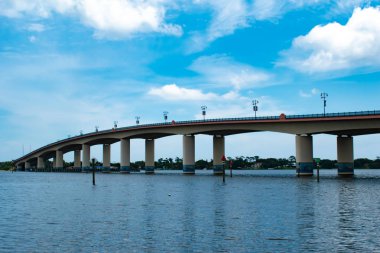 Daytona Plajı, Florida. 07 Temmuz 2019. Brodway Köprüsü 5 ' in panoramik manzarası