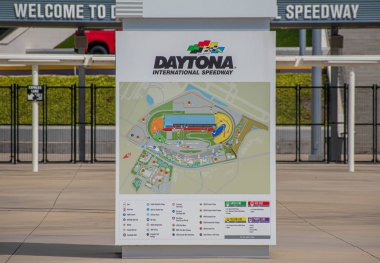 Daytona, Florida 'da. 18 Temmuz 2019. Daytona International Speedway haritanın panoramik görünümü 1