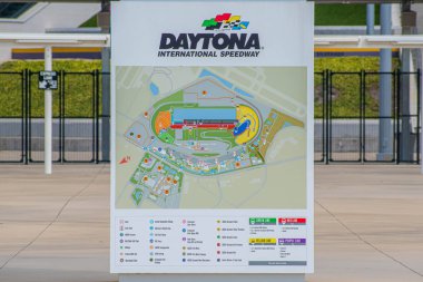 Daytona, Florida 'da. 18 Temmuz 2019. Daytona International Speedway haritanın panoramik görünümü 2