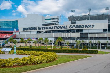 Daytona, Florida 'da. 18 Temmuz 2019. Daytona International Speedway Yarış 5 dünya merkezi olarak bilinir.