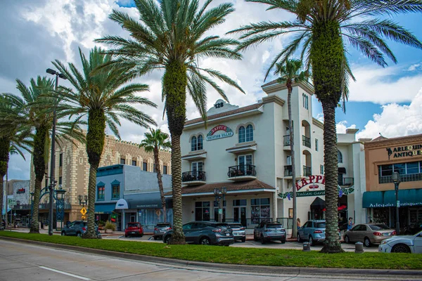 Daytona Beach Florydzie Lipiec 2019 Riverfront Sklepy Zabytkowej Dzielnicy Beach — Zdjęcie stockowe