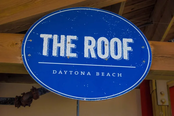 Daytona Beach Florida Juli 2019 Draufsicht Auf Das Dachschild Hauptstraßensteg — Stockfoto