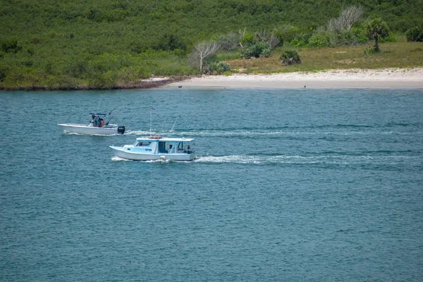 Ponce Leon Inlet Florida July 2019 Boats Sailing Halifax River — Stock Photo, Image