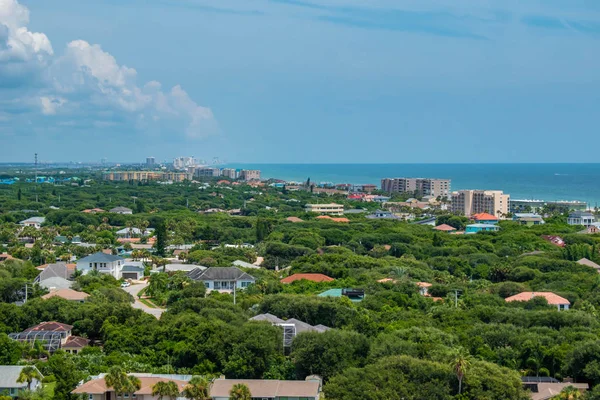 Ponce Leon Inlet Florida Juli 2019 Panoramautsikt Över Lägenheter Och — Stockfoto