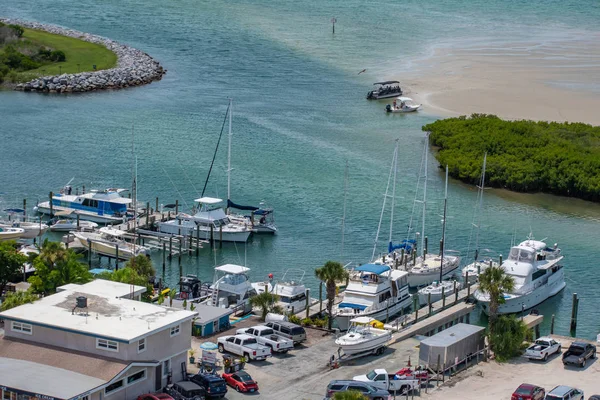 Ponce Leon Inlet Florida Juli 2019 Delvis Skymd Utsikt Över — Stockfoto