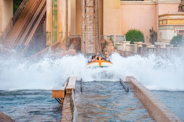 Orlando Florida July 2019 People Having Fun Journey Atlantis Spectacular — Stock Photo, Image