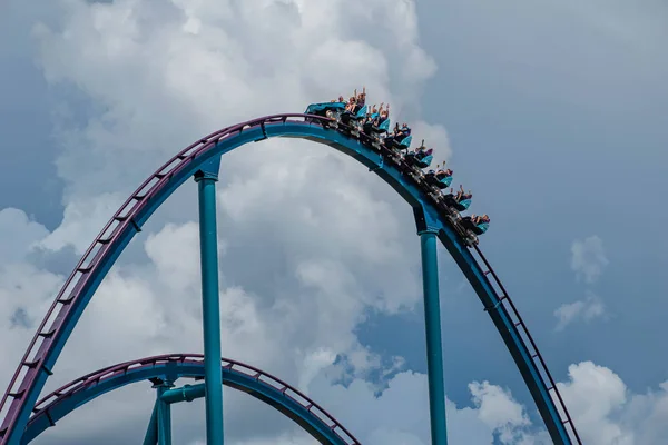 Orlando Florida Temmuz 2019 Seaworld Yaz Tatili Sırasında Mako Rollercoaster — Stok fotoğraf