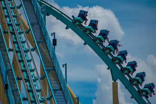 Orlando Florida Juli 2019 Spaß Kraken Achterbahn Bei Seaworld — Stockfoto